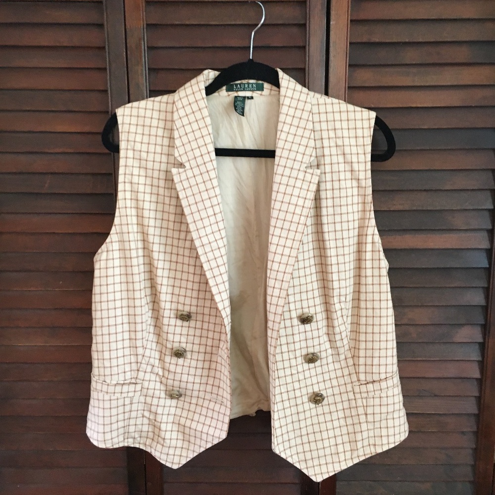 Unique Vintage Ralph Lauren Plaid Vest